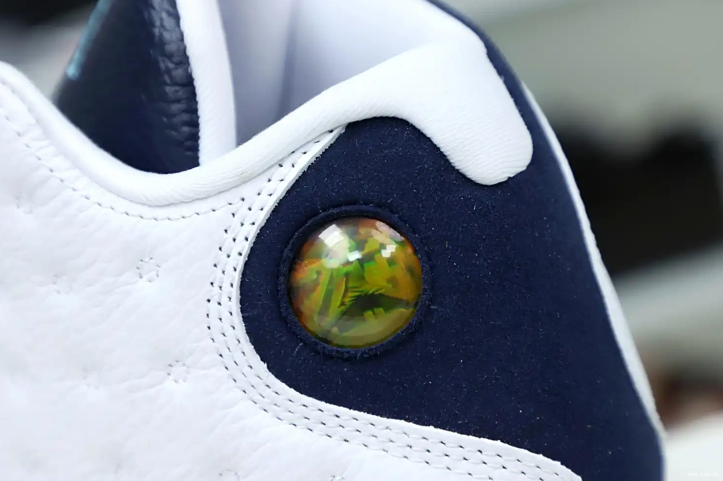 Kimikick BLUE POWDER AIR OBSIDIAN RETRO JORDAN WHITE 13 414571-144 0427